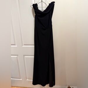 Dessy Collection Strapless Black Gown